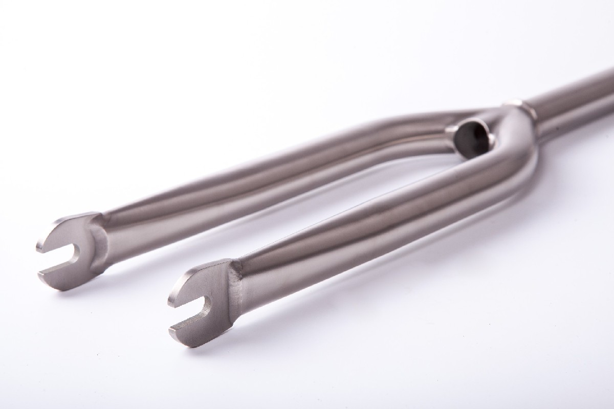 FEC BMX 平地花式 无刹车钉款 钛合金 零度 前叉