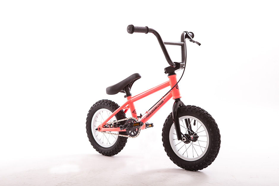 FEC BMX 街式 12寸 小轮车 荧光红